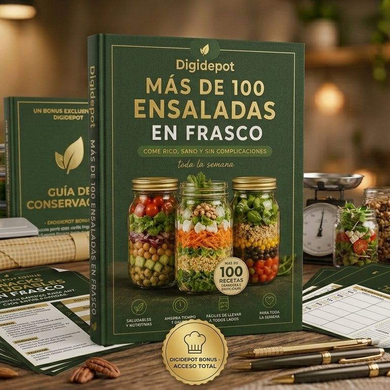 Digidepot — +100 Recetas de Ensaladas en Frasco